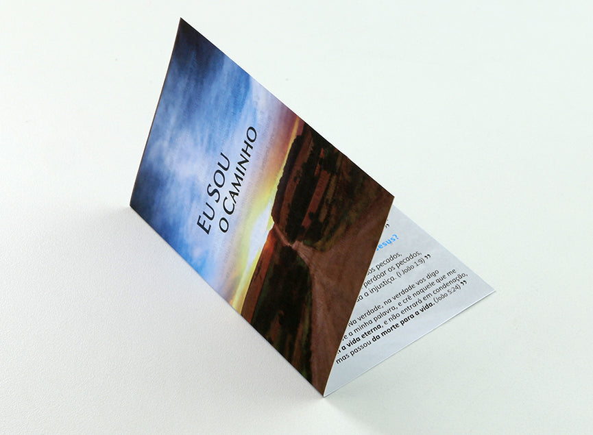 Eu Sou o Caminho - Milheiro - Dobrável - Personalizado - cód. 1011p - Leia a descrição...