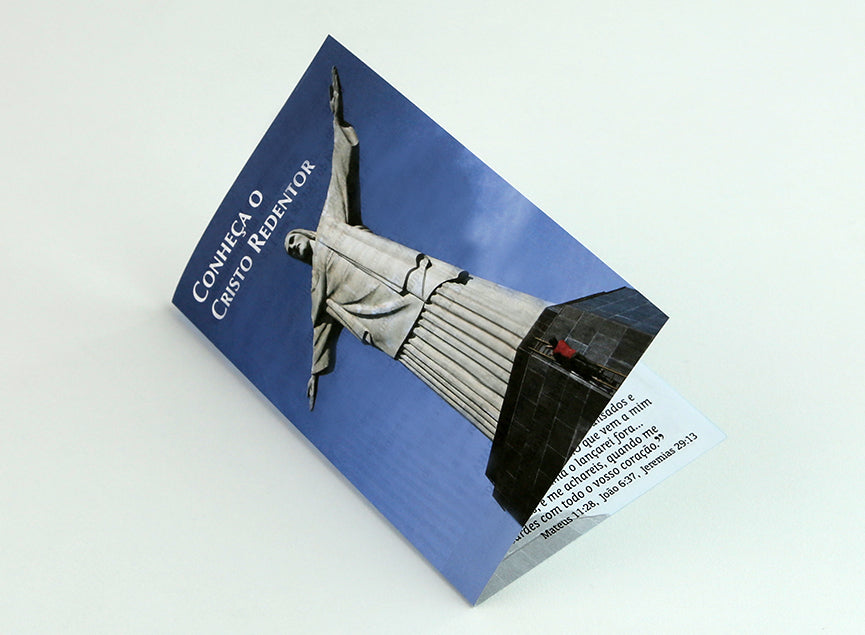 Conheça o Cristo Redentor - Milheiro - Dobrável - Sem personalização - cód. 1004
